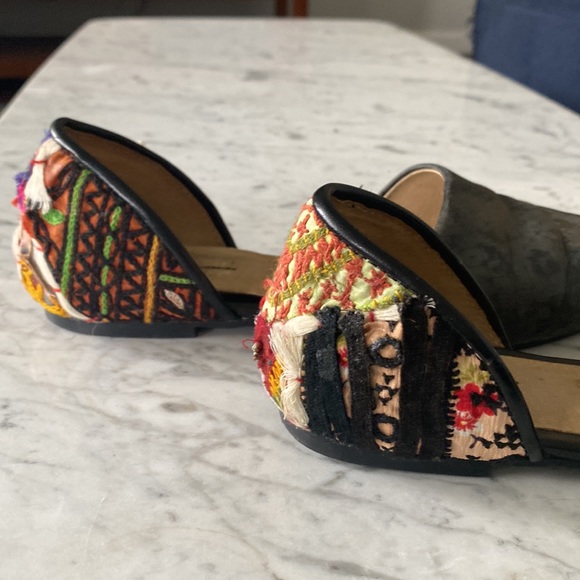 FREE PEOPLE size 38 Embroidered flats - Picture 7 of 9